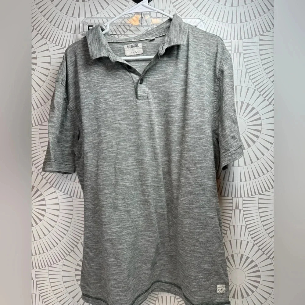 LinkSoul Men’s Short Sleeve Polo Shirt Green Size XL‎